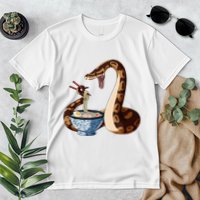 Funny Japanese Kawaii Ramen Snake Cute Ball Python Premium T-Shirt