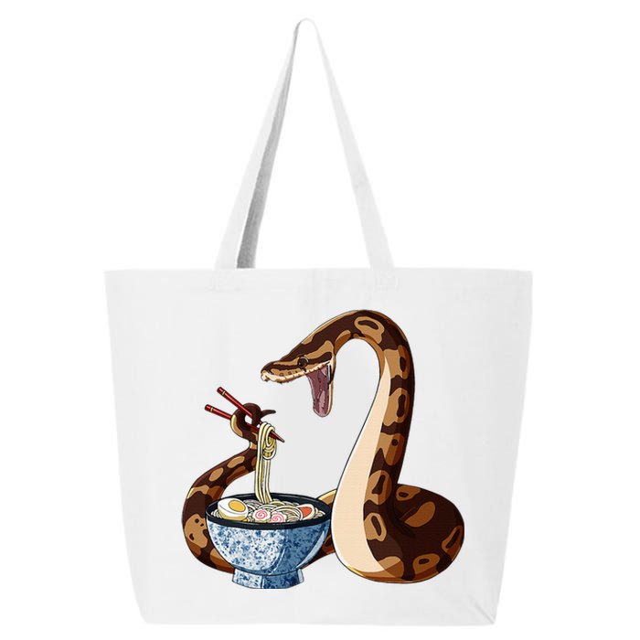 Funny Japanese Kawaii Ramen Snake Cute Ball Python 25L Jumbo Tote