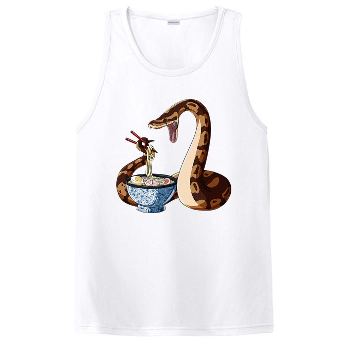 Funny Japanese Kawaii Ramen Snake Cute Ball Python PosiCharge Competitor Tank