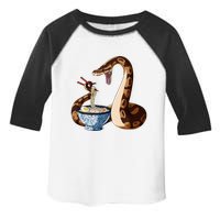 Funny Japanese Kawaii Ramen Snake Cute Ball Python Toddler Fine Jersey T-Shirt