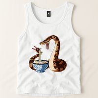 Funny Japanese Kawaii Ramen Snake Cute Ball Python Tank Top