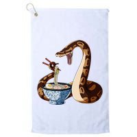 Funny Japanese Kawaii Ramen Snake Cute Ball Python Golf Towel