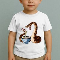 Funny Japanese Kawaii Ramen Snake Cute Ball Python Toddler T-Shirt