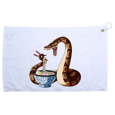 Funny Japanese Kawaii Ramen Snake Cute Ball Python Grommeted Golf Towel