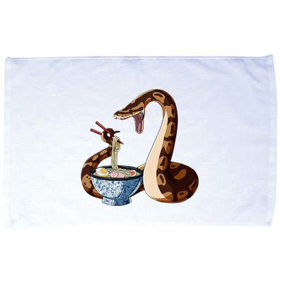 Funny Japanese Kawaii Ramen Snake Cute Ball Python Microfiber Hand Towel