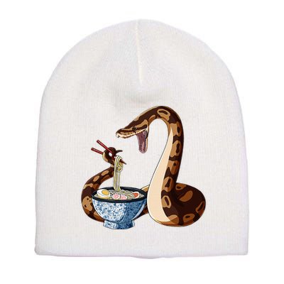 Funny Japanese Kawaii Ramen Snake Cute Ball Python Short Acrylic Beanie