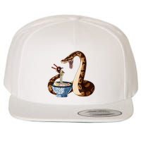 Funny Japanese Kawaii Ramen Snake Cute Ball Python Wool Snapback Cap