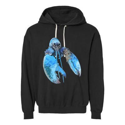 Funny Jumpscare Lobster Meme Blue Crustacean Garment-Dyed Fleece Hoodie