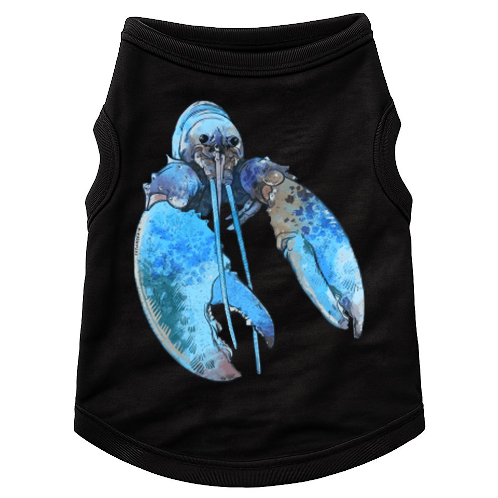 Funny Jumpscare Lobster Meme Blue Crustacean Doggie Tank