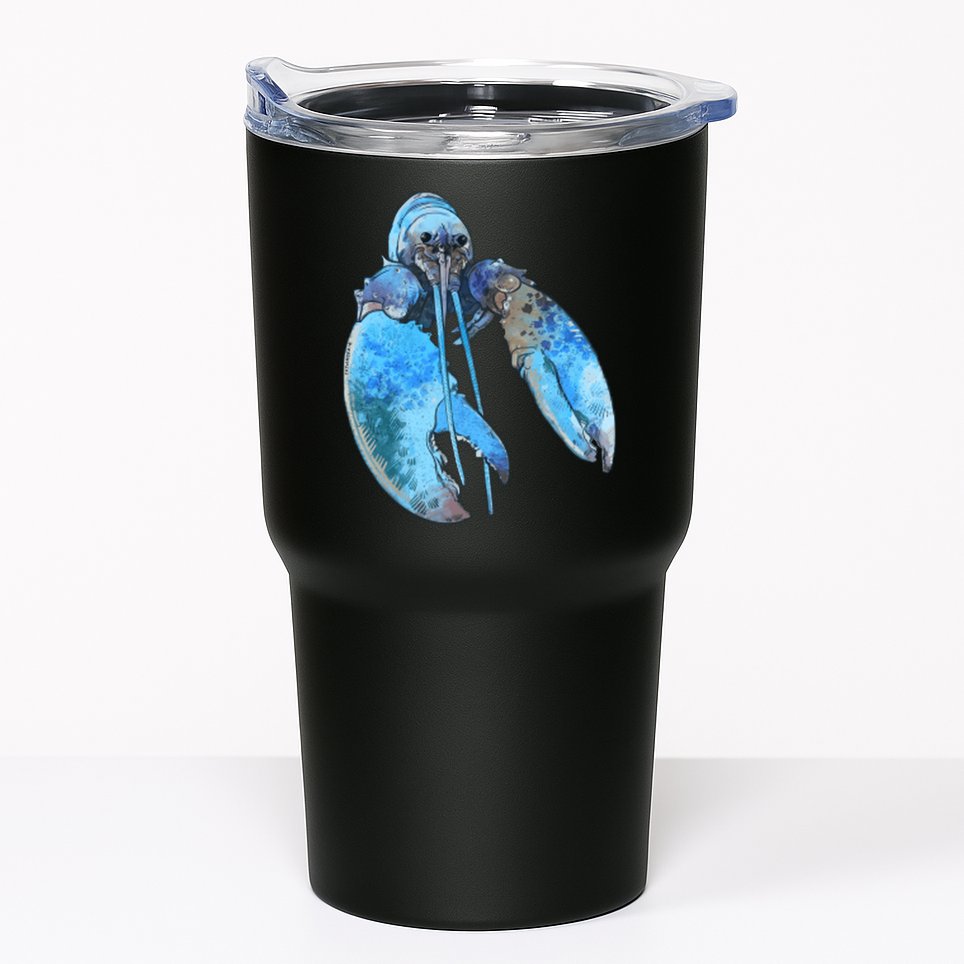 Funny Jumpscare Lobster Meme Blue Crustacean Tumbler