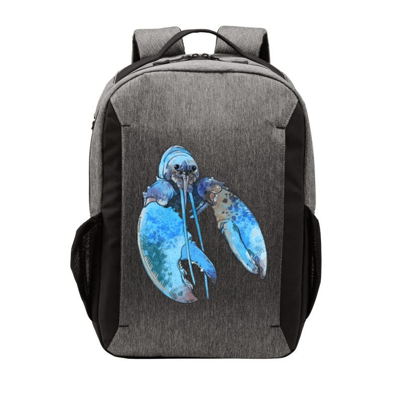 Funny Jumpscare Lobster Meme Blue Crustacean Vector Backpack