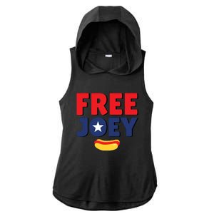 Free Joey Let Joey Eat Ladies PosiCharge Tri-Blend Wicking Draft Hoodie Tank