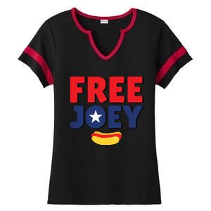 Free Joey Let Joey Eat Ladies Halftime Notch Neck Tee