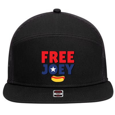 Free Joey Let Joey Eat 7 Panel Mesh Trucker Snapback Hat