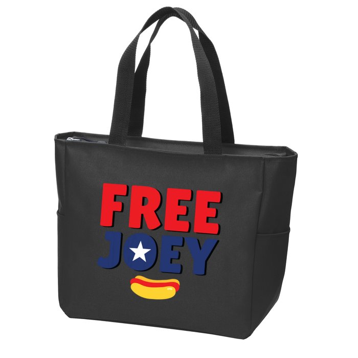 Free Joey Let Joey Eat Zip Tote Bag