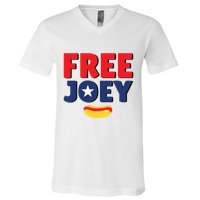 Free Joey Let Joey Eat V-Neck T-Shirt