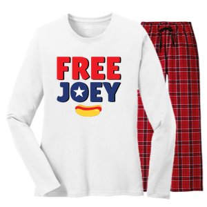 Free Joey Let Joey Eat Women's Long Sleeve Flannel Pajama Set 