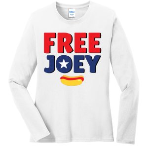 Free Joey Let Joey Eat Ladies Long Sleeve Shirt