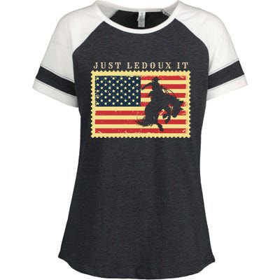 Funny Just Ledoux It Enza Ladies Jersey Colorblock Tee