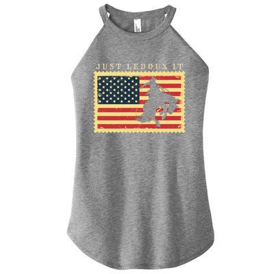 Funny Just Ledoux It Women's Perfect Tri Rocker Tank