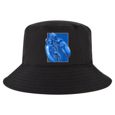 Funny Jumpscare Lobster Meme Blue Crustacean Cool Comfort Performance Bucket Hat