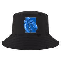 Funny Jumpscare Lobster Meme Blue Crustacean Cool Comfort Performance Bucket Hat
