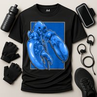 Funny Jumpscare Lobster Meme Blue Crustacean Cooling Performance Crew T-Shirt