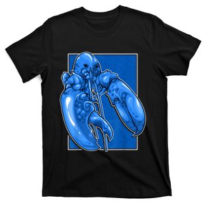 Funny Jumpscare Lobster Meme Blue Crustacean T-Shirt