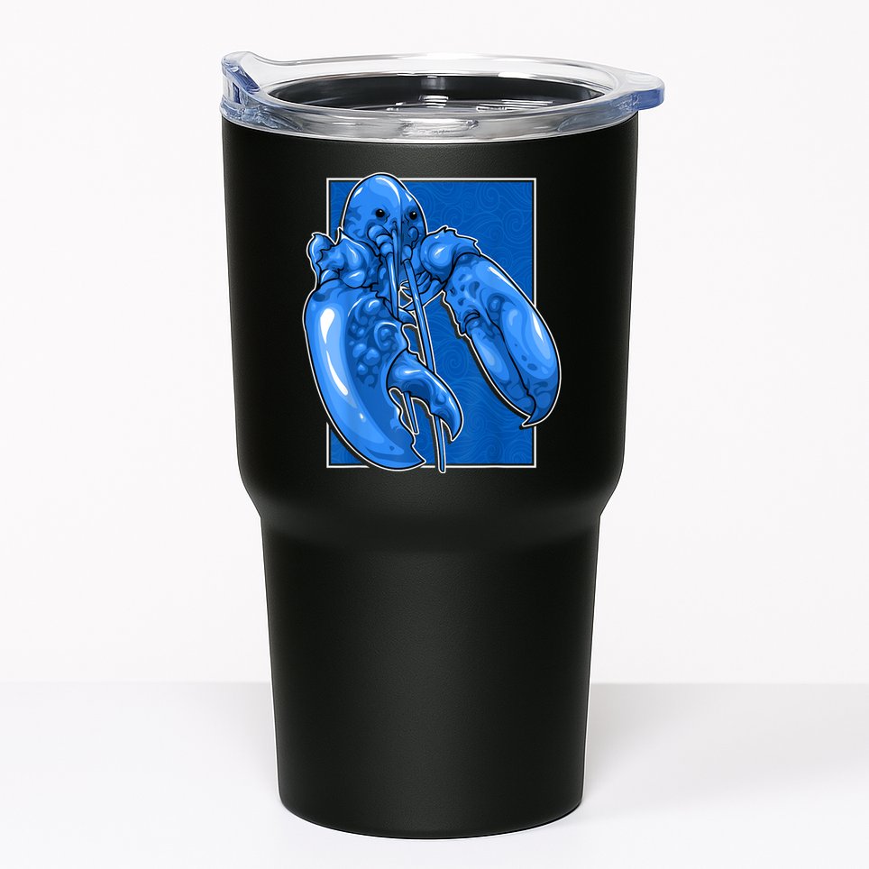 Funny Jumpscare Lobster Meme Blue Crustacean Tumbler