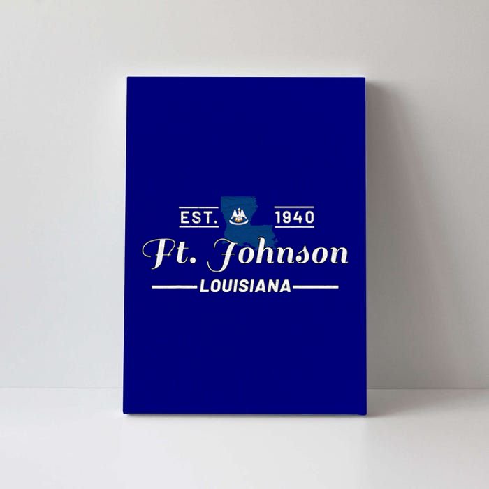 Fort Johnson Louisiana La Vintage Home Of Heroes Jrtc Gift Canvas