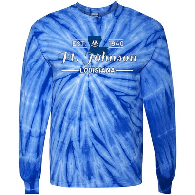 Fort Johnson Louisiana La Vintage Home Of Heroes Jrtc Gift Tie-Dye Long Sleeve Shirt