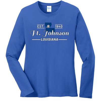 Fort Johnson Louisiana La Vintage Home Of Heroes Jrtc Gift Ladies Long Sleeve Shirt