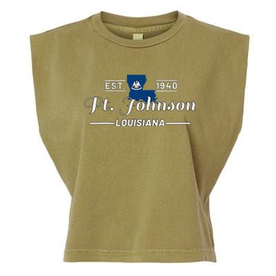 Fort Johnson Louisiana La Vintage Home Of Heroes Jrtc Gift Garment-Dyed Women's Muscle Tee