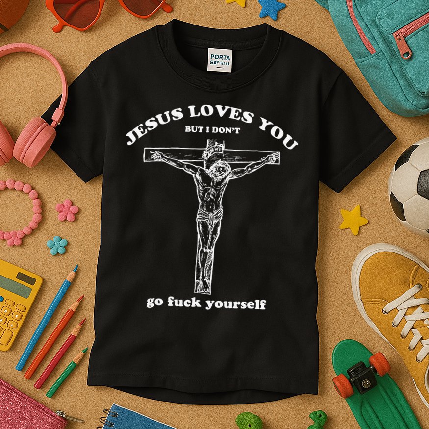 Funny Jesus Loves You But I Dont Kids T-Shirt