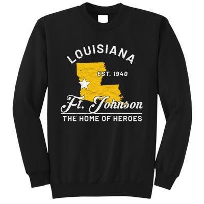 Fort Johnson Louisiana La Vintage Home Of Heroes Jrtc Gift Sweatshirt