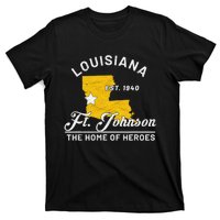 Fort Johnson Louisiana La Vintage Home Of Heroes Jrtc Gift T-Shirt