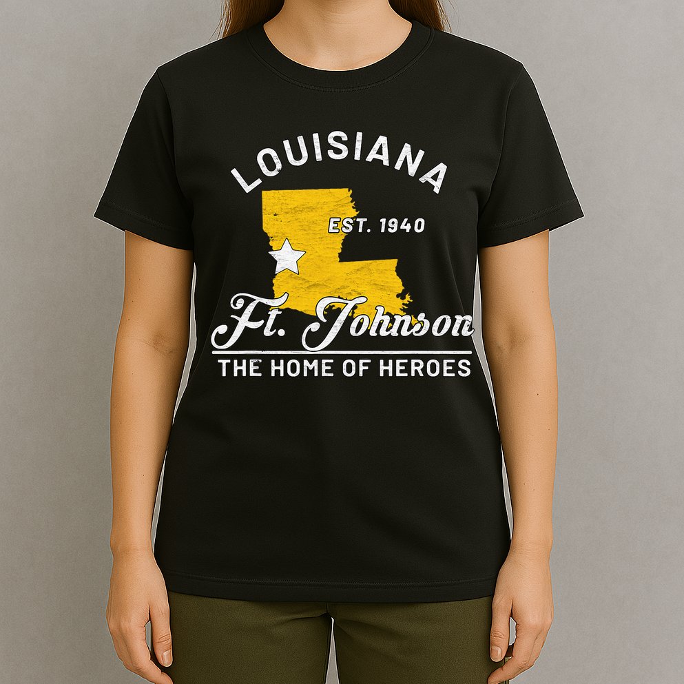 Fort Johnson Louisiana La Vintage Home Of Heroes Jrtc Gift T-Shirt