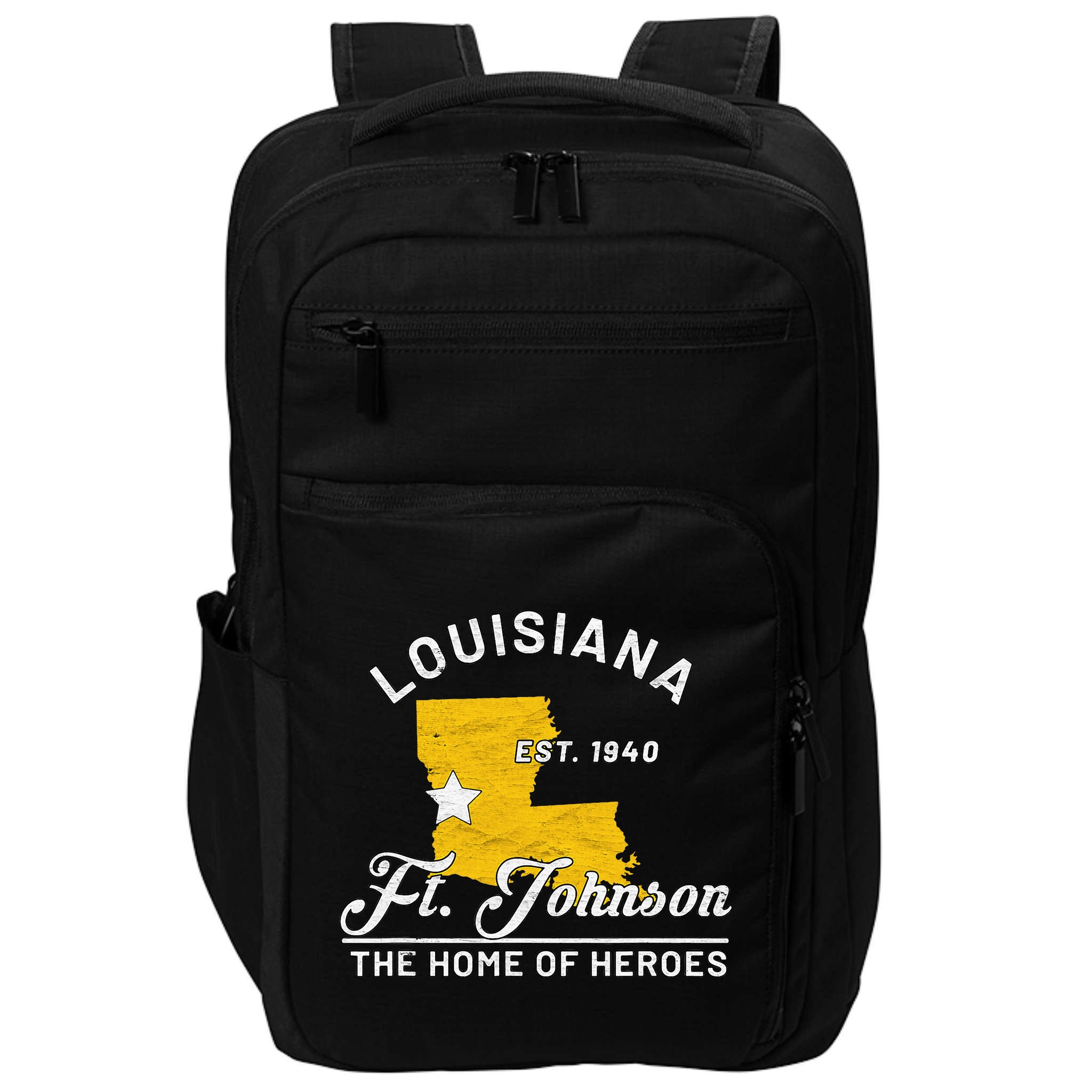 Fort Johnson Louisiana La Vintage Home Of Heroes Jrtc Gift Impact Tech Backpack
