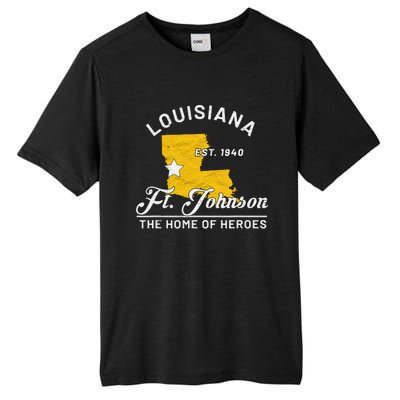 Fort Johnson Louisiana La Vintage Home Of Heroes Jrtc Gift Tall Fusion ChromaSoft Performance T-Shirt