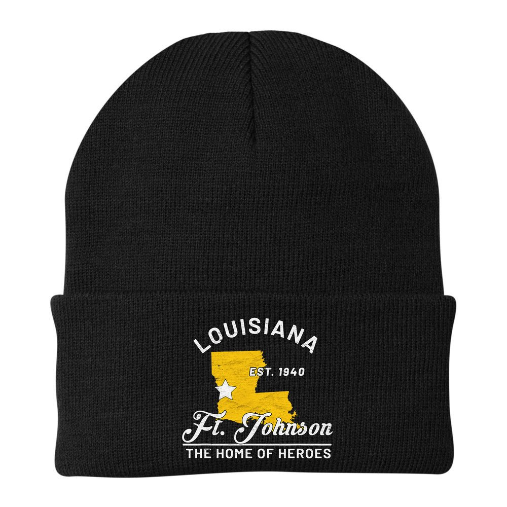Fort Johnson Louisiana La Vintage Home Of Heroes Jrtc Gift Beanie