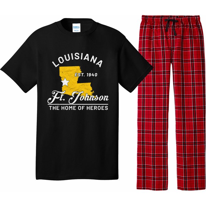 Fort Johnson Louisiana La Vintage Home Of Heroes Jrtc Gift Pajama Set