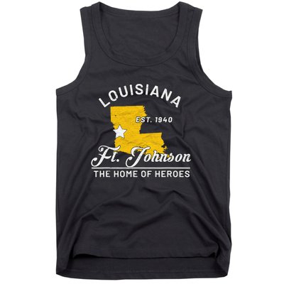 Fort Johnson Louisiana La Vintage Home Of Heroes Jrtc Gift Tank Top