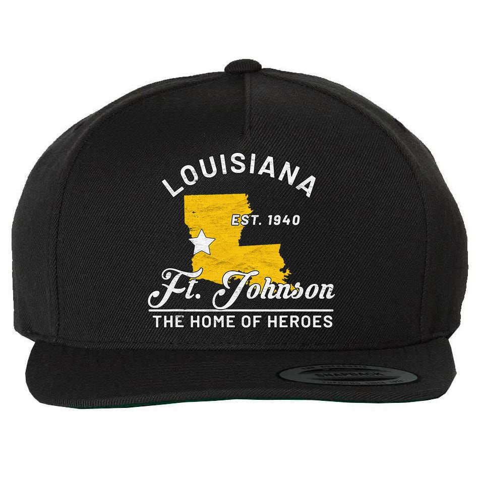 Fort Johnson Louisiana La Vintage Home Of Heroes Jrtc Gift Wool Snapback Cap