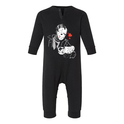 Funny Jason Loves Crocs Infant Fleece One Piece