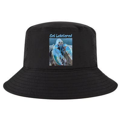 Funny Jumpscare Lobster Meme Blue Crustacean Cool Comfort Performance Bucket Hat