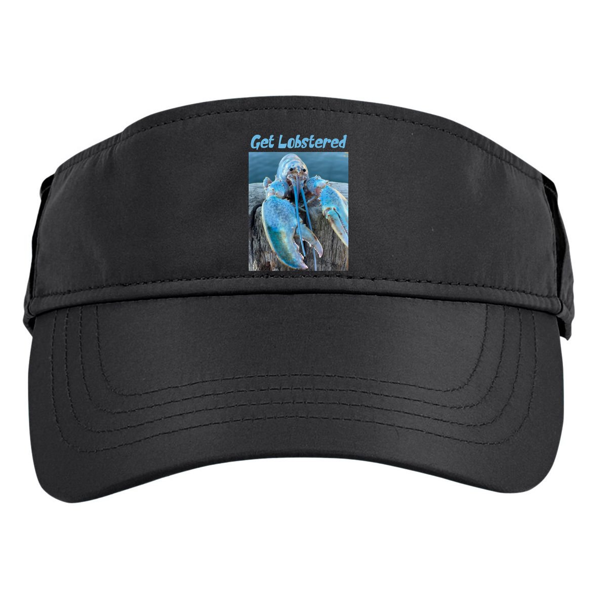 Funny Jumpscare Lobster Meme Blue Crustacean Adult Drive Performance Visor
