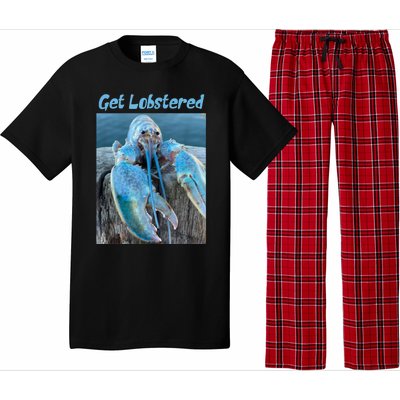 Funny Jumpscare Lobster Meme Blue Crustacean Pajama Set