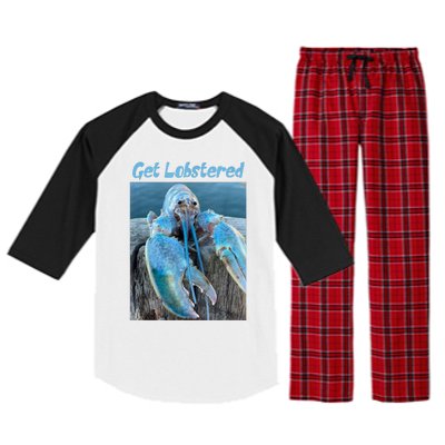 Funny Jumpscare Lobster Meme Blue Crustacean Raglan Sleeve Pajama Set