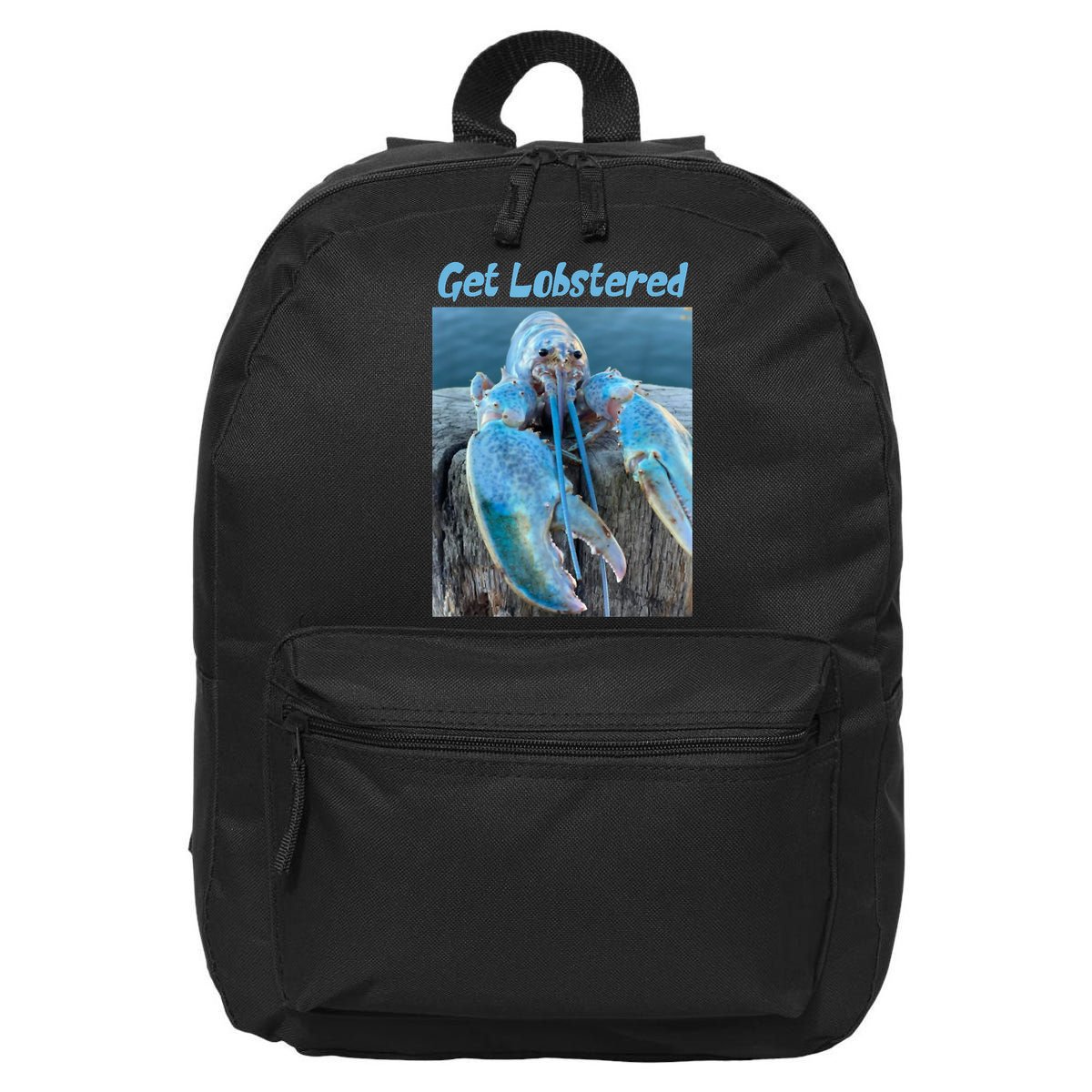 Funny Jumpscare Lobster Meme Blue Crustacean 16 in Basic Backpack