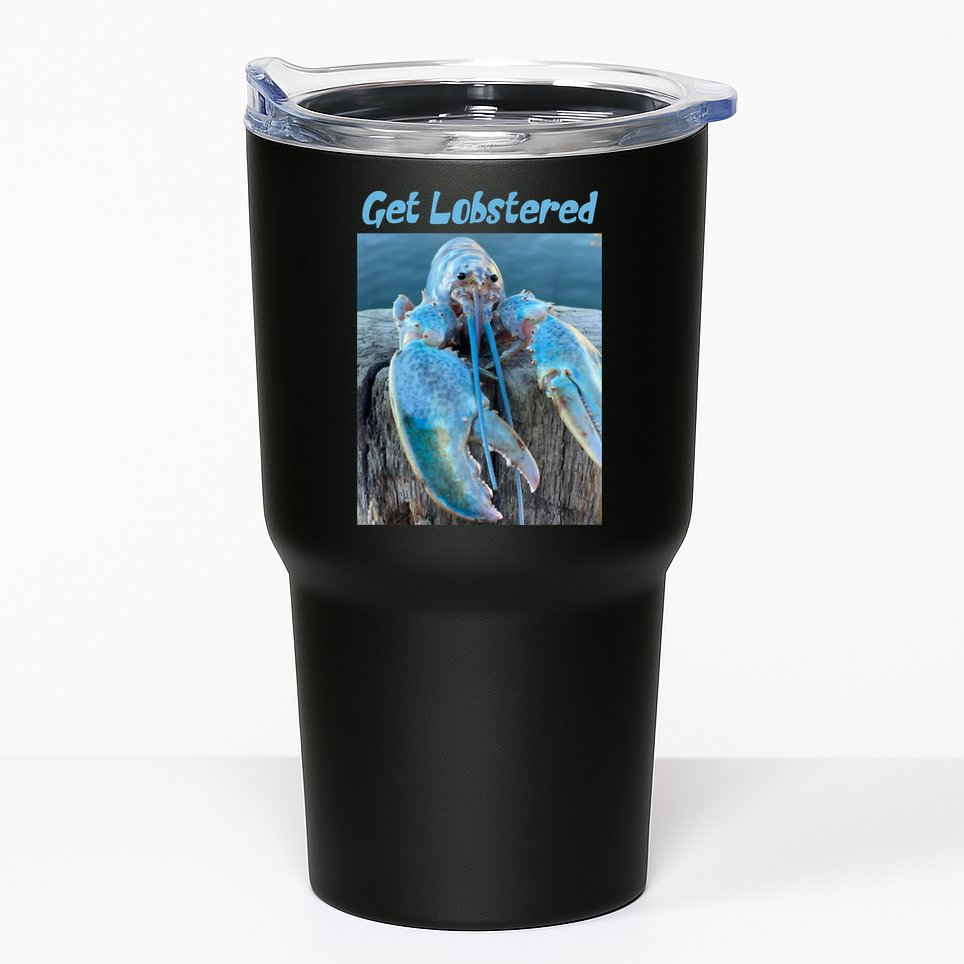 Funny Jumpscare Lobster Meme Blue Crustacean Tumbler